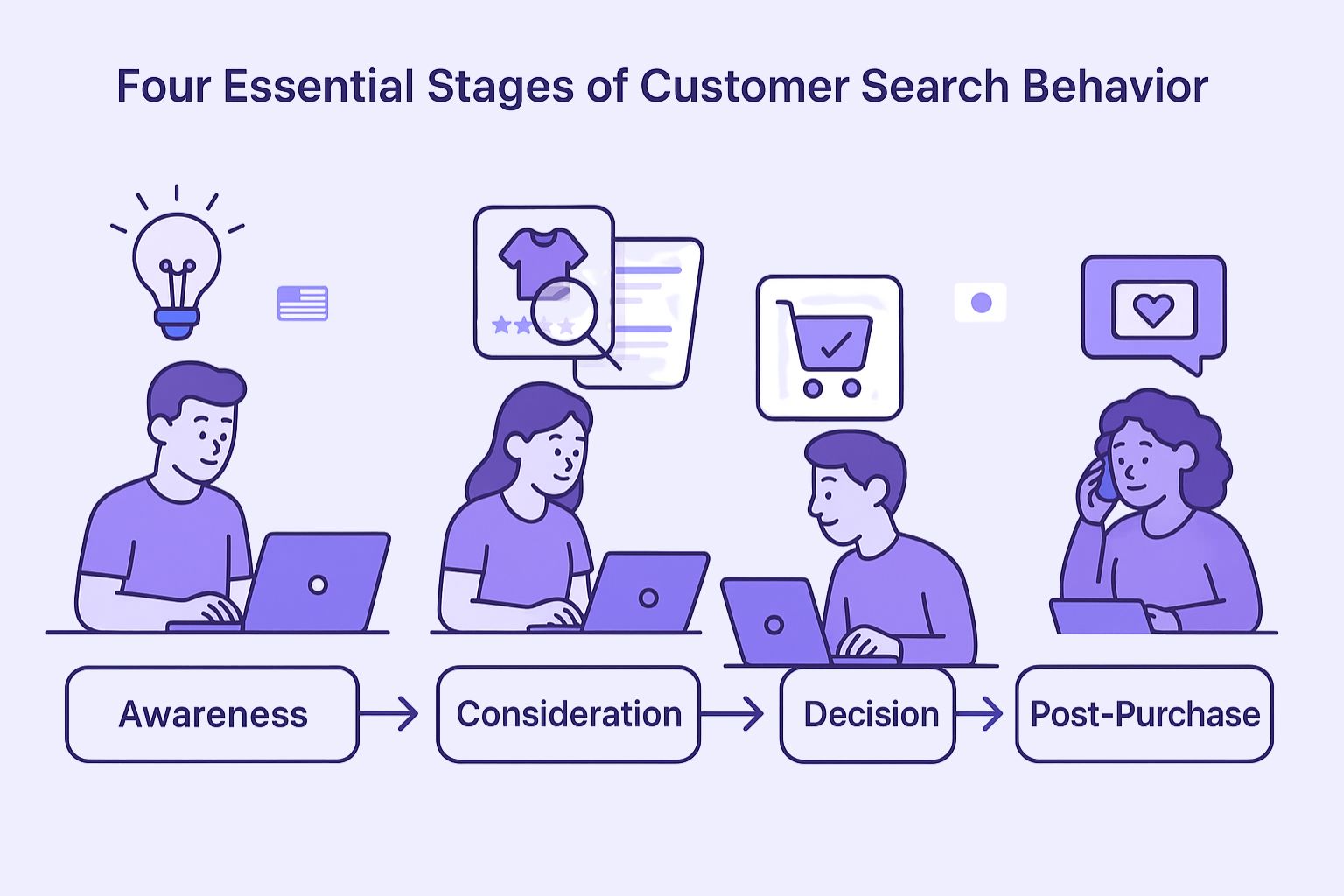 Visual demonstration of E-commerce customers search behaviours